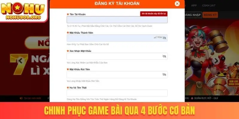 Chinh phục game bài qua 4 bước cơ bản