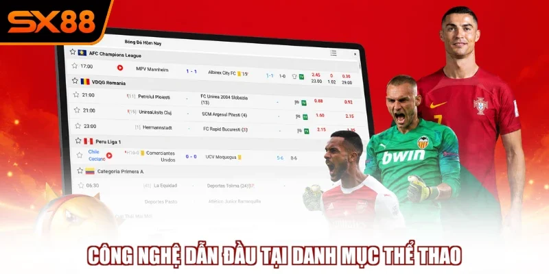 cong nghe dan dau tai danh muc the thao Công nghệ dẫn đầu tại danh mục thể thao