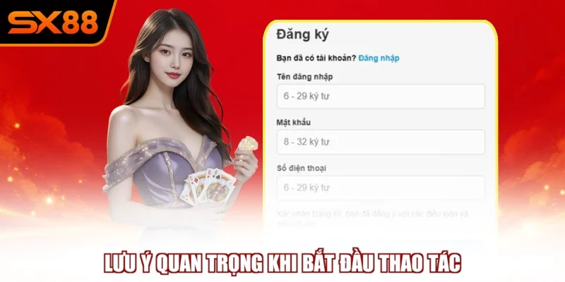 luu y quan trong khi bat dau thao tac Lưu ý quan trọng khi bắt đầu thao tác